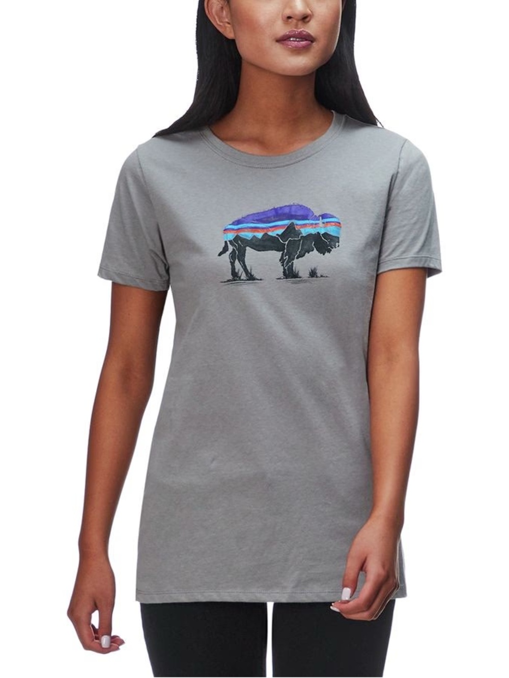 Patagonia Fitz Roy Bison Organic Crew T-Shirt - Women's Small